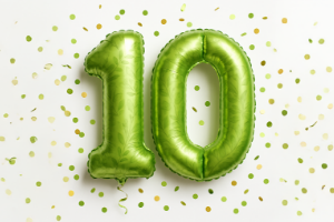 10 balloons